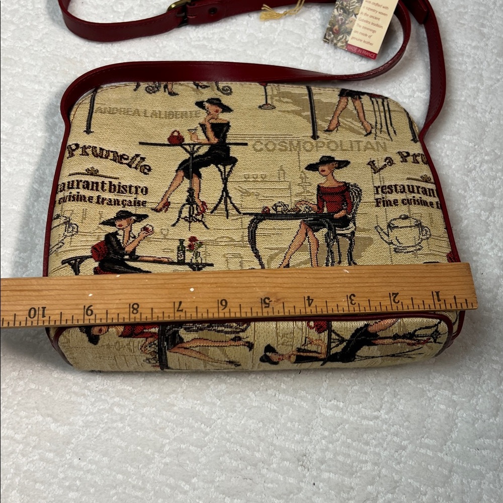 Signare Tapestry Rendezvous crossbody tapestry and leather bag - Picture 2 of 11
